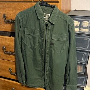 G-Star Raw Green Button-Up Shirt